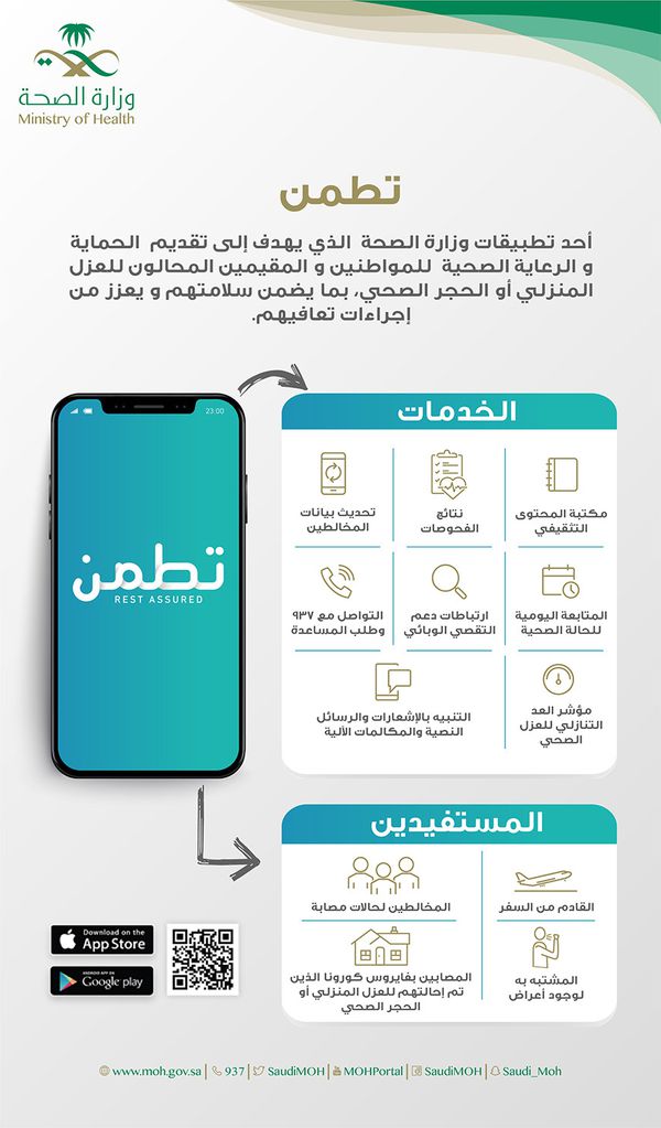 تطبيق اطمئن