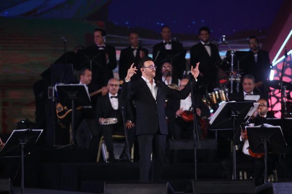 ريهام عبد الحكيم وصابر الرباعي في مهرجان الموسيقى العربية 2021