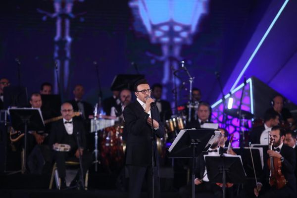ريهام عبد الحكيم وصابر الرباعي في مهرجان الموسيقى العربية 2021