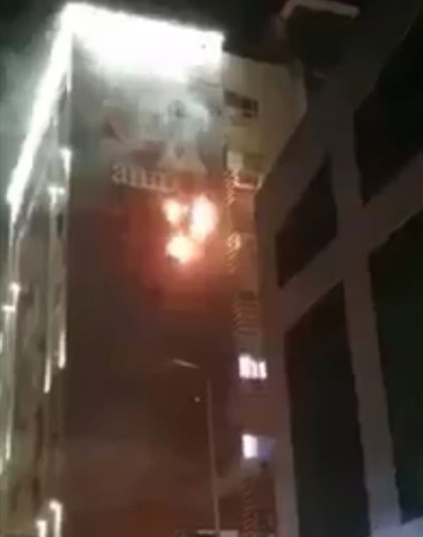 حريق بمركز طبي في الاسكندرية 