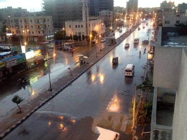 أمطار متوسطة على مدن مرسي مطروح والساحل الشمالي 