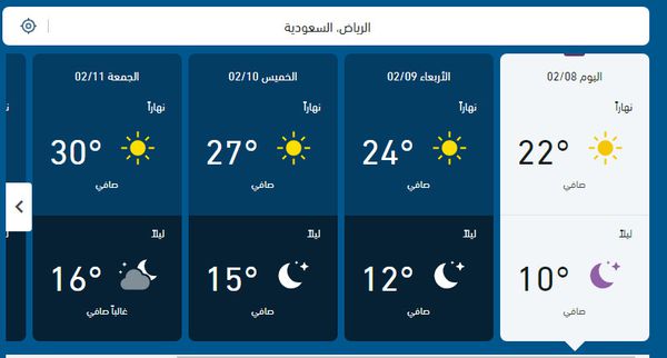 حالة الطقس في السعودية غدا 