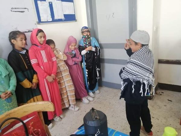 طلاب مدرسة النورس ببورسعيد