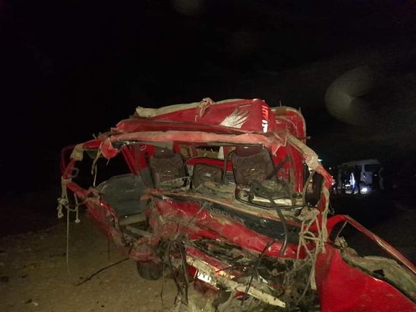 حادث الطريق الصحراوي الغربي بسوهاج