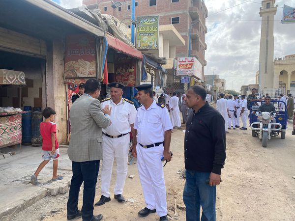 نقل الباعة الجائلين إلى السوق الحضاري بمدينة الضبعة