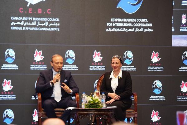 وزيرة البيئة خلال ندوة مجلس الأعمال المصري الكندي