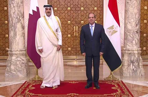 السيسي وأمير دولة قطر