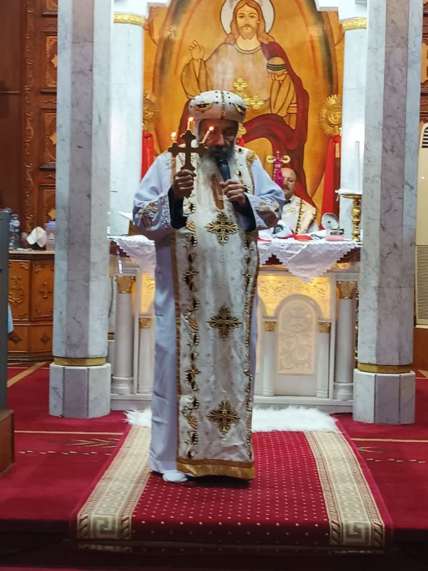 مطران بورسعيد يترأس قداس عيد الغطاس المجيد بكنيسة الكاتدرال