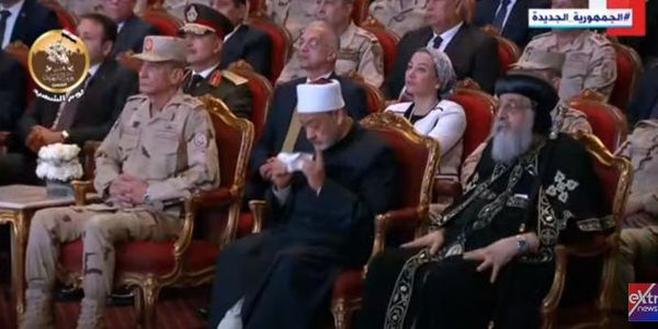 شيخ الأزهر يشارك الرئيس السيسي في احتفالية يوم الشهيد 