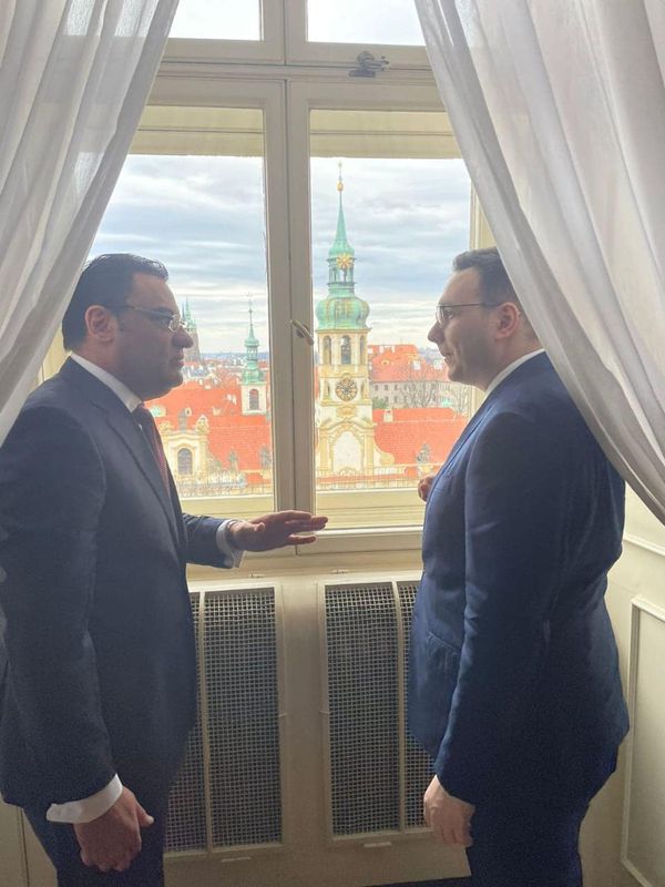 السفير المصري في براج يلتقي مع وزير خارجية التشيك