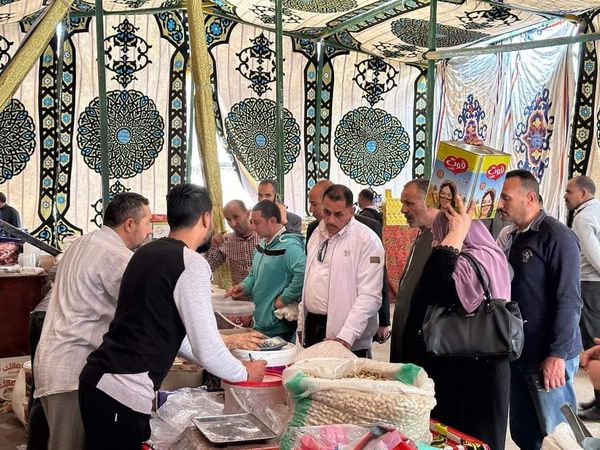 رئيس ايتاي البارود يتابع معرض اهلا رمضان 