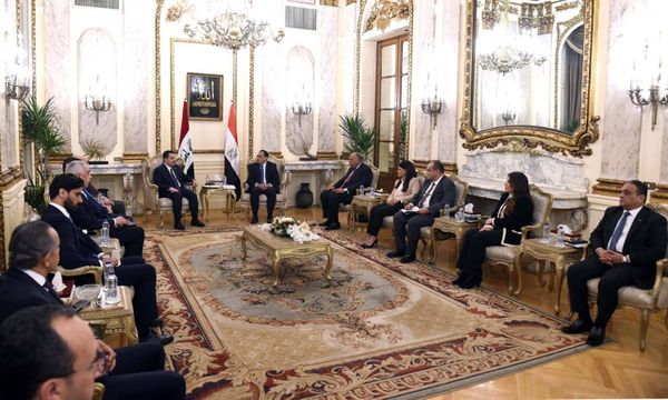 رئيسا الوزراء المصري والعراقي يعقدان جلسة مباحثات 