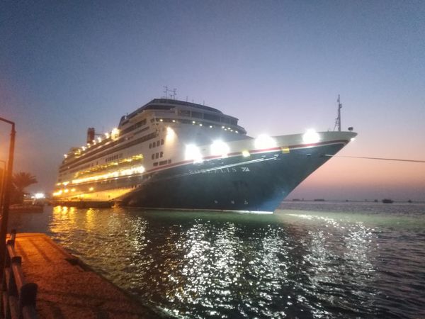 وصول السفينة السياحية m/v.. Borealis للرصيف السياحي بميناء غرب بورسعيد