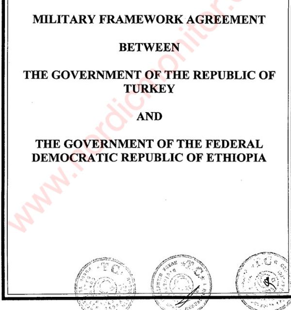 اتفاق عسكري تركي إثيوبي