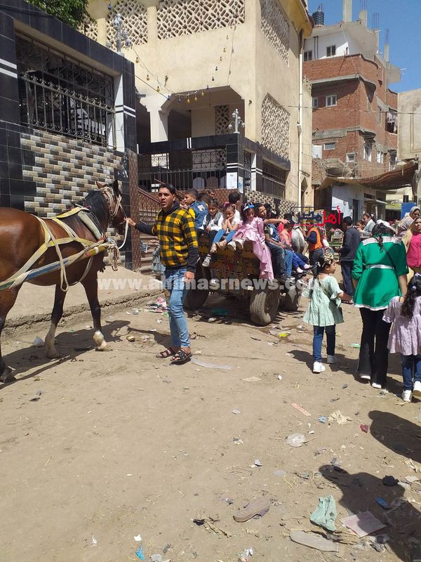 احتفالات الأطفال بعيد الفطر في قري كفر الشيخ