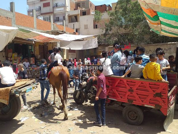 احتفالات الأطفال بعيد الفطر في قري كفر الشيخ