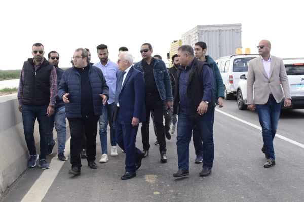 محافظ بورسعيد يتفقد طريق الحزام الٱمن بمنطقة العجايبة  والنخلة جنوب بورسعيد 