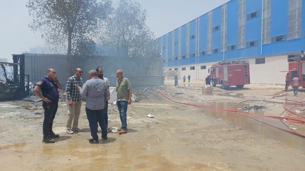السيطرة على حريق بأحد مصانع الورق بشرق النيل ببنى سويف 