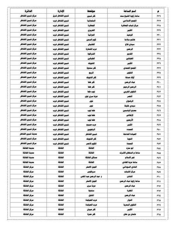 ساحات صلاة العيد