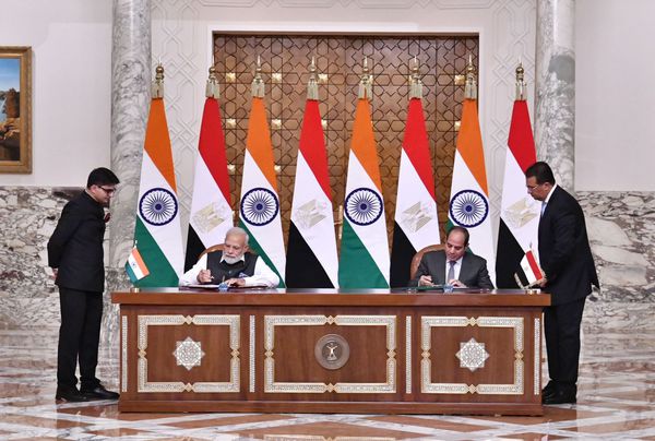 لقاء رئيس وزراء الهند بالرئيس السيسي
