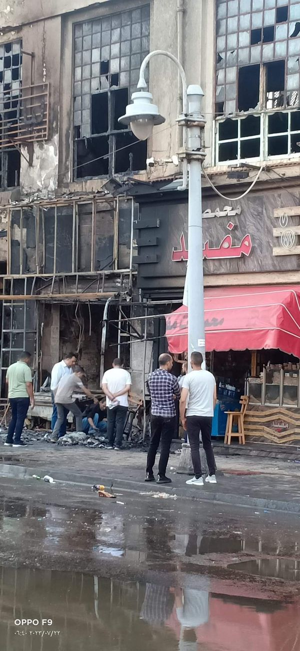 حريق يلتهم 4 مطاعم شهيرة بالإسكندرية