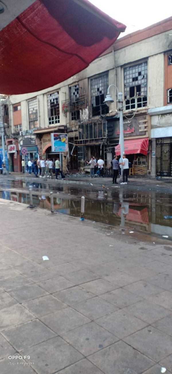 حريق يلتهم 4 مطاعم شهيرة بالإسكندرية