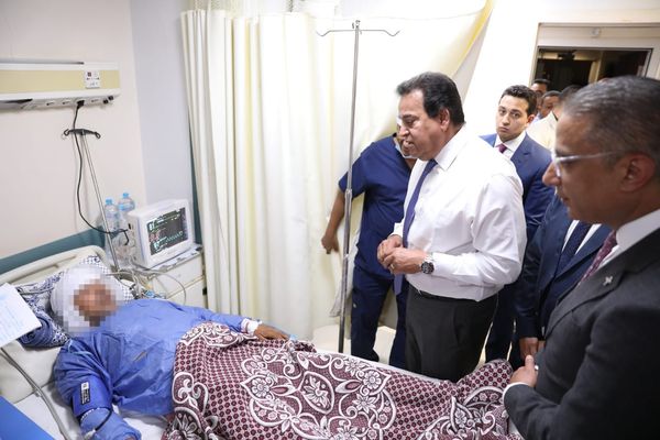 وزير الصحة في مستشفى طامية المركزي بالفيوم