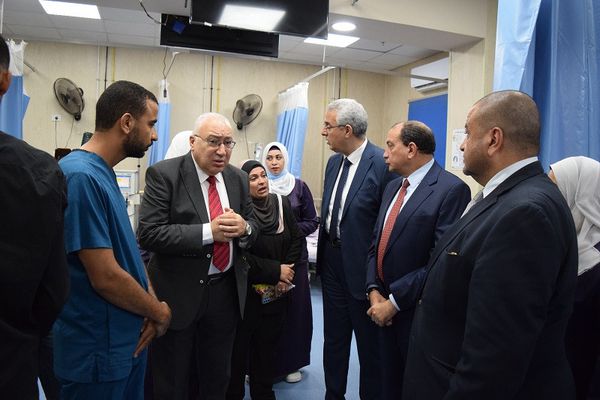 افتتاح مجمع الرعايات ووحدة للحوادث بمستشفيات جامعة بني سويف 