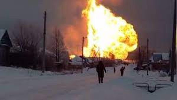 انفجار مخزن في روسيا