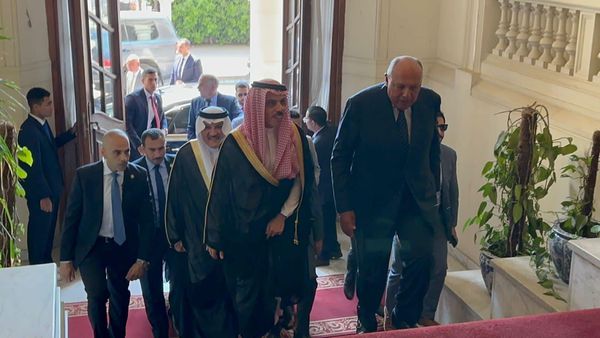 وزير الخارجية سامح شكري يعقد اجتماعاً ثنائياً مع نظيره السعودي