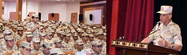 وزير الدفاع يشهد تنفيذ المرحلة الرئيسية لمشروع مراكز القيادة التعبوى للجيش الثالث الميدانى