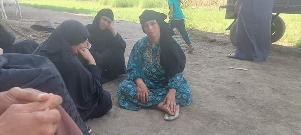 الأم التى فقدت ثلاثة من أبناءها ضحايا إعصار دانيال بمنطقة درنة الليبية 