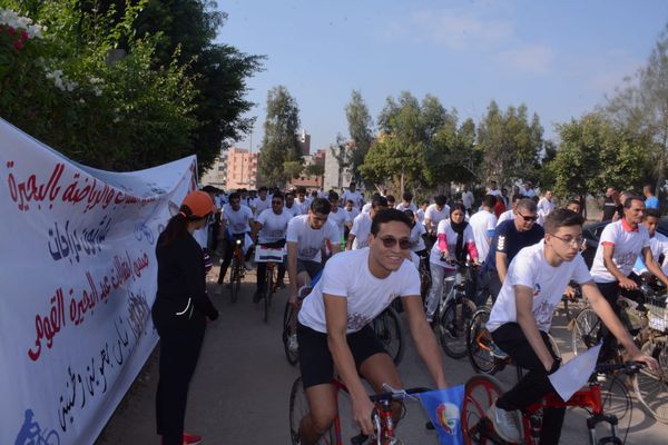 ماراثون الدراجات احتفالا بالعيد القومي للمحافظة 
