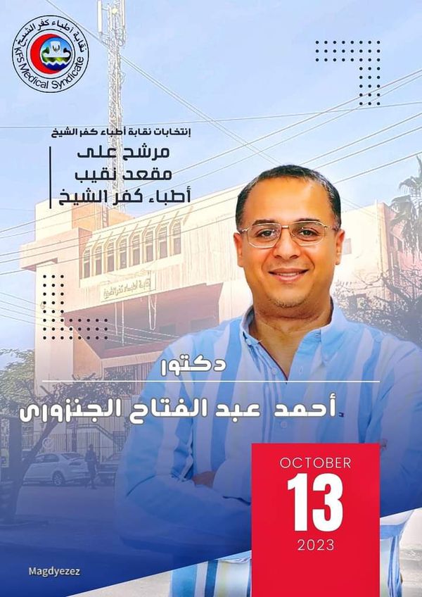 الدكتور أحمد الجنزوري، نقيب أطباء كفر الشيخ 
