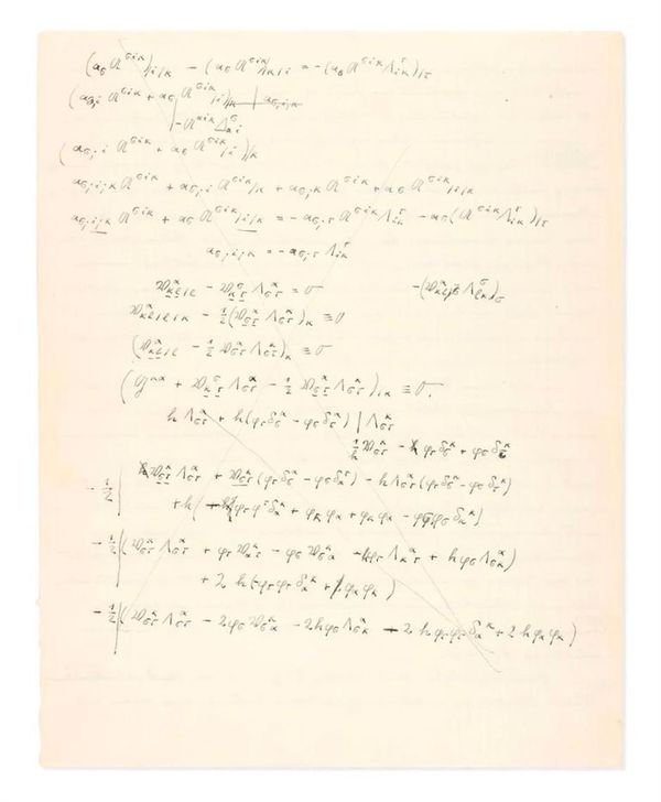 بيع مخطوطة نادرة لـ أينشتاين