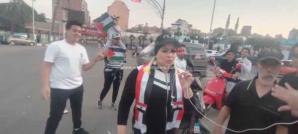 مظاهرات سلمية لدعم القضية الفلسطينية في الإسماعيلية 