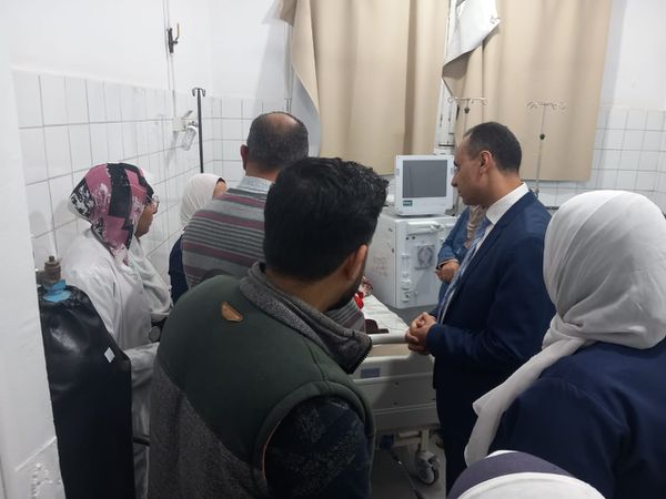 جانب من جولة وكيل وزارة الصحة بمستشفى حميات دمنهور 