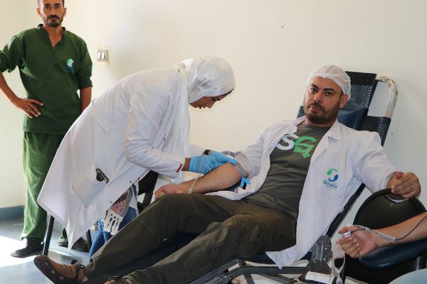 مؤسسة مشكاة نور تنظم حملة للتبرع بالدم لصالح فلسطين