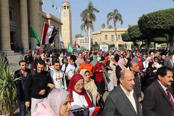 جامعة القاهرة تشارك بقوة في العرس الديموقراطي للانتخابات الرئاسية