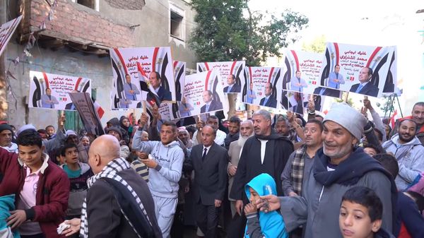 مسيرة انتخابية حاشدة في قرية شنرا ببنى سويف 