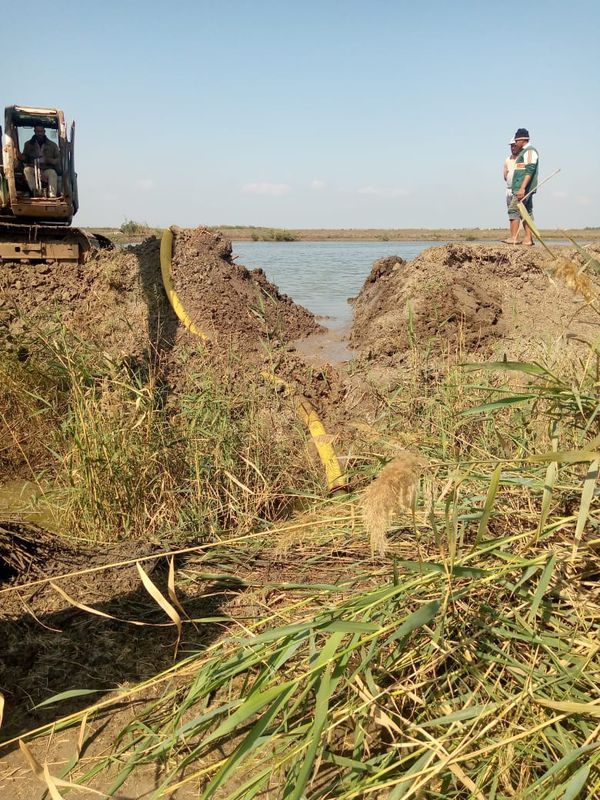 إزالة عدد ١٠ حالات تعدي لمزارع سمكية  بمساحة ٥٠ فدانا جنوب بورسعيد 