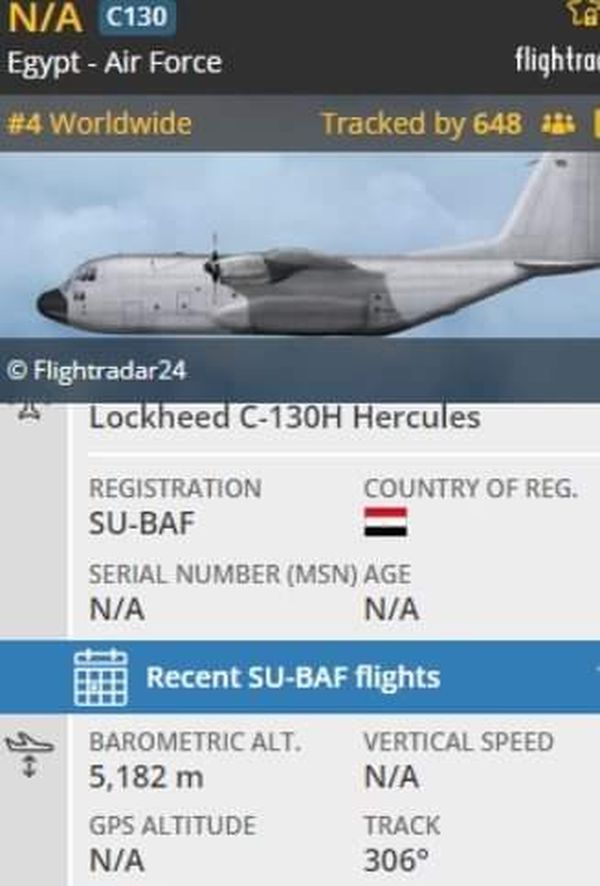 طائرة القوات الجوية المصرية