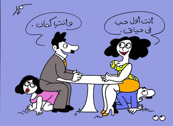 كاريكاتير الفنان سمير عبد الغني