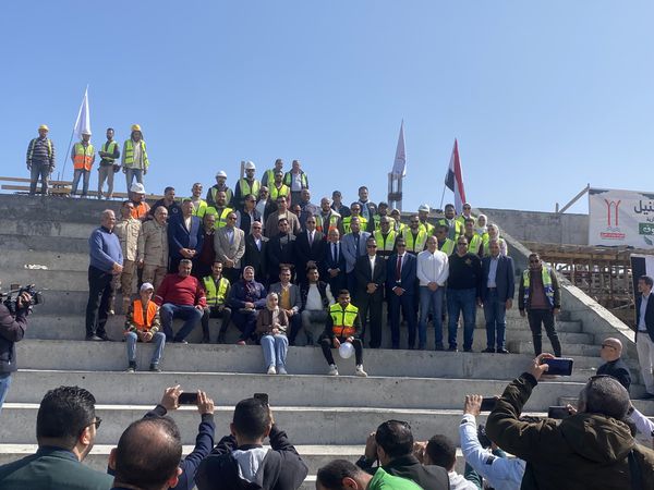 وزير الرياضة يتفقد أعمال إنشاء استاد النادي المصري الجديد