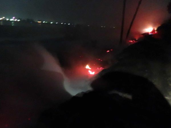 حريق مزرعة وزارة الرزاعة بسوهاج 