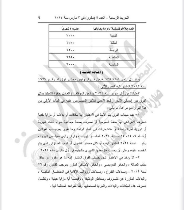 قرارات مجلس الوزراء