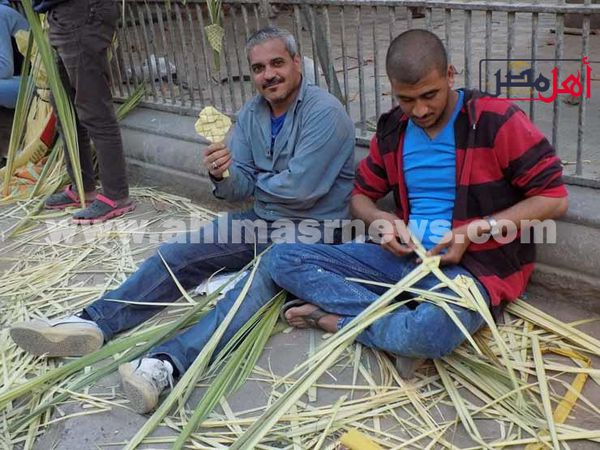 احتفال الأقباط بالعيد أحد الشعانين بالفيوم 