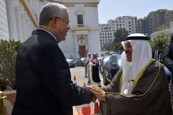 المستشار الدكتور حنفي جبالي يستقبل الصالح رئيس مجلس الشورى البحريني