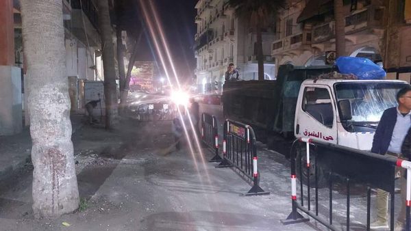انهيار جزئي لعقار بحي الشرق في بورسعيد 