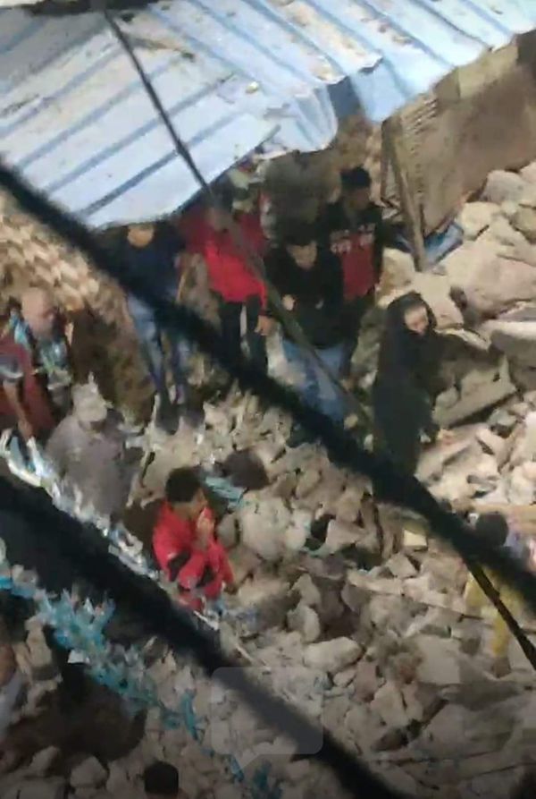 انهيار منزل بكرموز في الإسكندرية